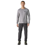 Longsleeve Cap Cool Daily Graphic Shirt - Lands - Men's Chouinard Crest: Feather Grey / L