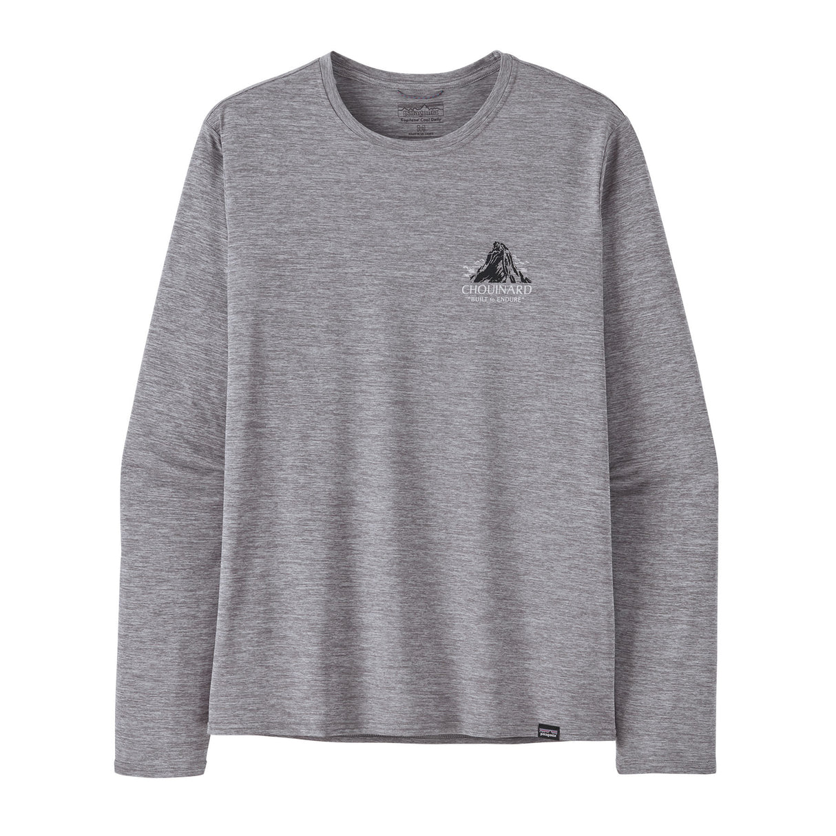 Longsleeve Cap Cool Daily Graphic Shirt - Lands - Men's Chouinard Crest: Feather Grey / L