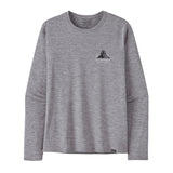 Longsleeve Cap Cool Daily Graphic Shirt - Lands - Men's Chouinard Crest: Feather Grey / L