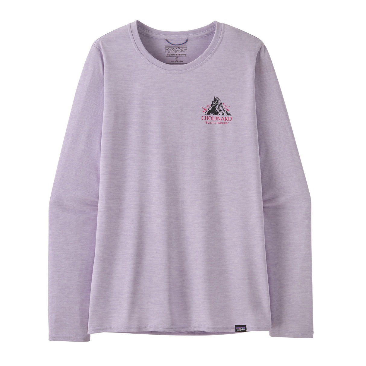 Longsleeve Cap Cool Daily Graphic Shirt - Lands - Women's Chouinard Crest: Foxglove Purple / M