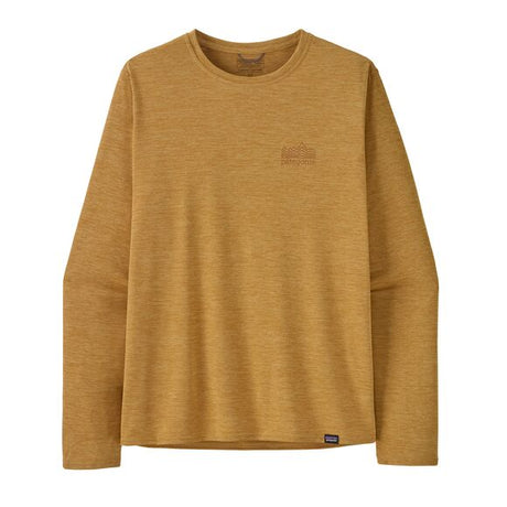 Longsleeve Cap Cool Daily Graphic Shirt - Men's Strataspire: Beeswax Tan X-Dye / L