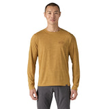 Longsleeve Cap Cool Daily Graphic Shirt - Men's Strataspire: Beeswax Tan X-Dye / L