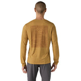 Longsleeve Cap Cool Daily Graphic Shirt - Men's Strataspire: Beeswax Tan X-Dye / L