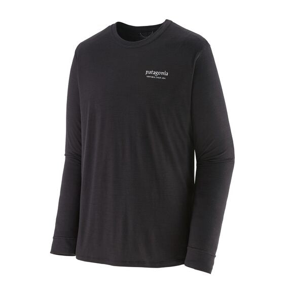 Longsleeve Cap Cool Merino Blend Graphic Shirt - Men's Heritage Header: Black / L