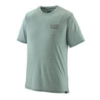 Cap Cool Merino Blend Graphic Shirt - Men's Fitz Roy Strata: Thermal Blue / L