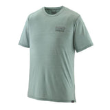 Cap Cool Merino Blend Graphic Shirt - Men's Fitz Roy Strata: Thermal Blue / L