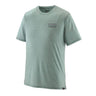 Cap Cool Merino Blend Graphic Shirt - Men's Fitz Roy Strata: Thermal Blue / L