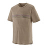 Cap Cool Merino Blend Graphic Shirt - Men's Strata Stripe: Seabird Grey / L