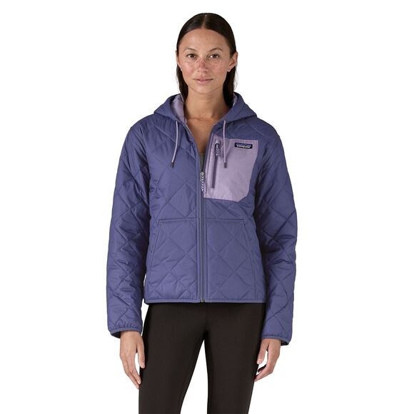 Diamond Quilted Bomber Hoody - Women's Solstice Purple / M