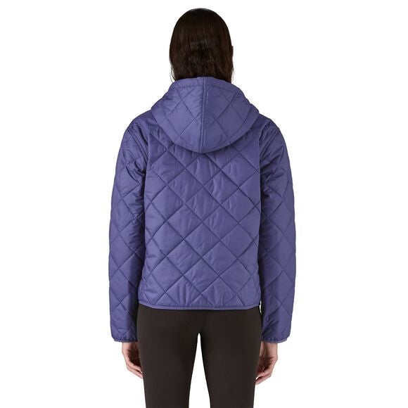 Diamond Quilted Bomber Hoody - Women's Solstice Purple / M