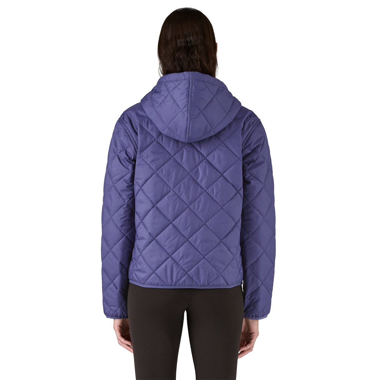 Diamond Quilted Bomber Hoody - Women's Solstice Purple / M