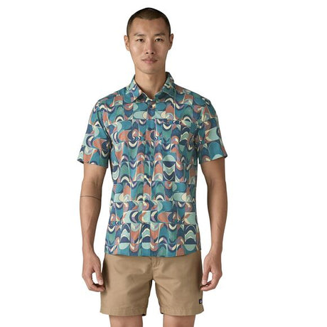 Go To Shirt - Men's Swallowtail Geo: Still Blue / L