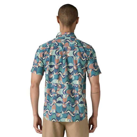 Go To Shirt - Men's Swallowtail Geo: Still Blue / L