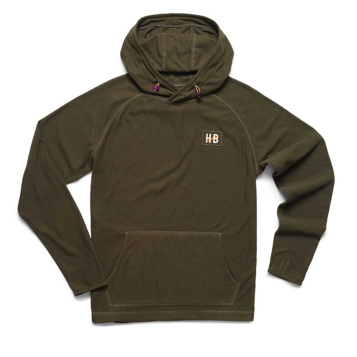 Howler Brothers Palo Duro Fleece Hoodie - Mens Mountain Grid: Antique Black / XXL