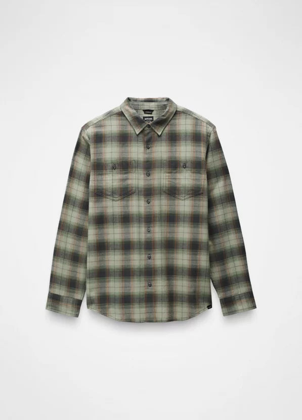 Prana Dolberg Flannel Shirt - Mens JUNIPER GREEN / S