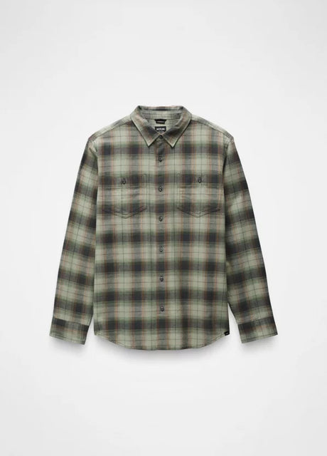 Prana Dolberg Flannel Shirt - Mens JUNIPER GREEN / S