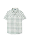 Stio Eddy Coast Shirt Short Sleeve - Mens Sage Flats Plaid
