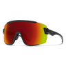Smith Wildcat Matte Black | ChromaPop Red Mirror