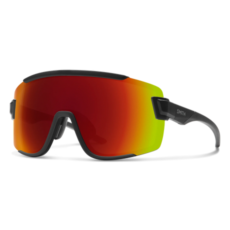 Smith Wildcat Matte Black | ChromaPop Red Mirror