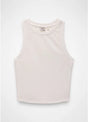 Prana Lotus High Neck Tank - Womens Soft White
