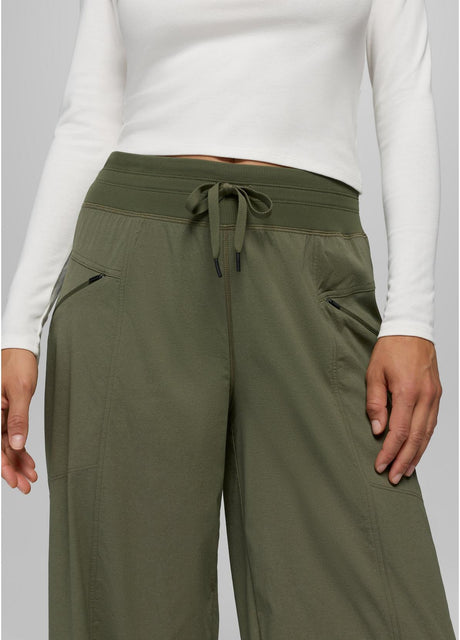 Prana Koen Wide Leg Pant - Womens Cargo Green /  / Regular