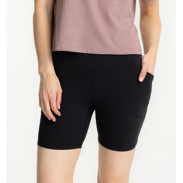 Free Fly All Day 6 Pocket Short - Womens Black