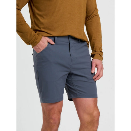 Free Fly Topogrid Short - Mens Storm Cloud