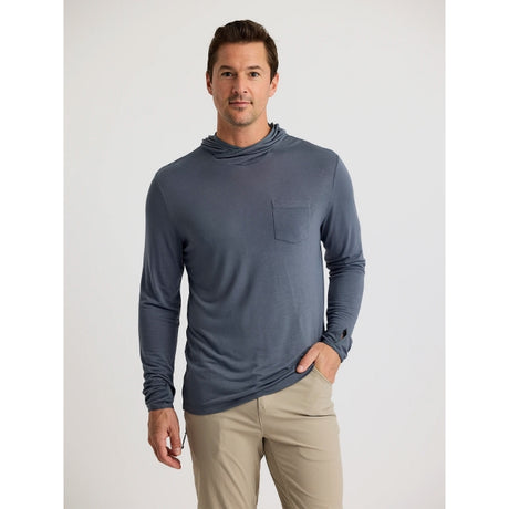 Free Fly Bamboo Lightweight Hoodie - Mens Storm Cloud / M