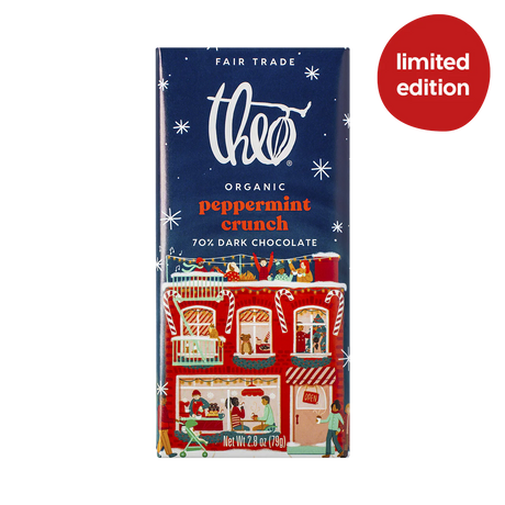 Theo Chocolate Theo Peppermint Crunch Bar