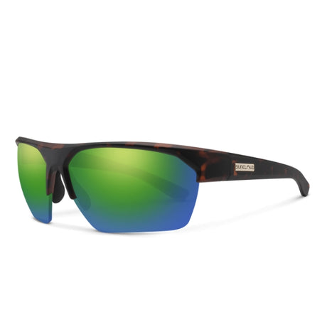 Suncloud Rival Matte Tortoise | Polarized Green Mirror