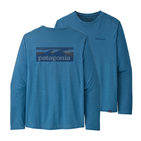 Patagonia Long Sleeve Cap Cool Daily Graphic Shirt - Mens BLWX / XL