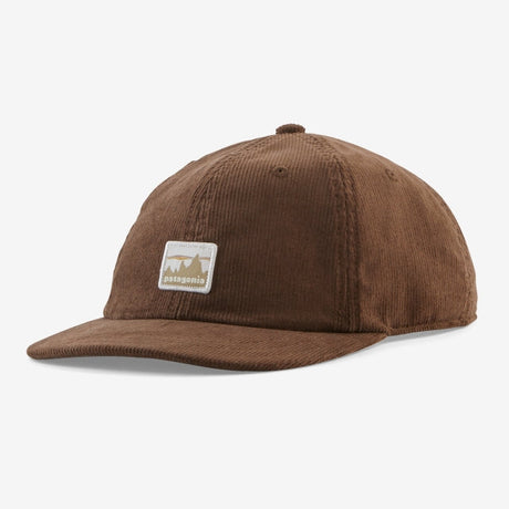 Patagonia Corduroy Cap Text Logo: Old Growth Green