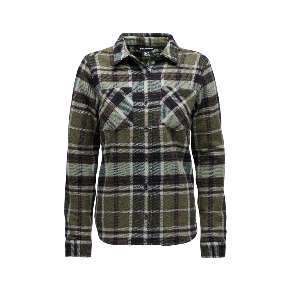 Black Diamond Project Heavy Flannel - Womens Tundra-Black-Agave Plaid / XS