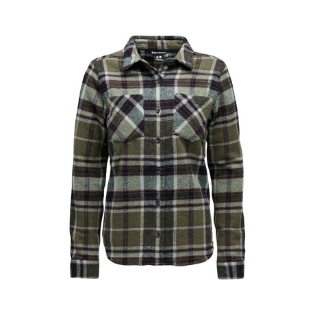 Black Diamond Project Heavy Flannel - Womens Tundra-Black-Agave Plaid / XS
