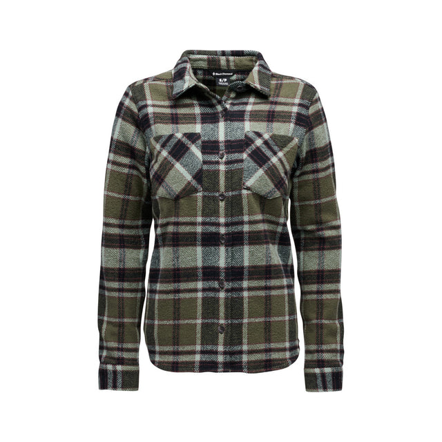 Black Diamond Project Heavy Flannel - Womens Tundra-Black-Agave Plaid / XS