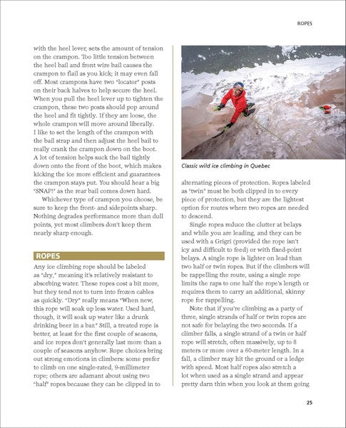 Mountaineers Books Ice & Mixed Climbing: Improve Technique, Safety, and Performance, 2nd Edition