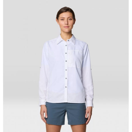 Mountain Hardwear Canyon Long Sleeve Shirt - Womens Best Coast Blue / M