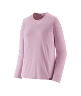 Patagonia Long Sleeve Cap Cool Daily Shirt - Womens Milkweed Mauve - Light Milkweed Mauve X-Dye / XS
