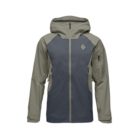 Black Diamond Recon Light Stretch Shell Jacket - Mens Pine Smoke-Carbon / L