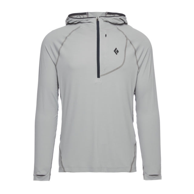 Black Diamond Alpenglow Pro Hoody - Mens Pewter / L