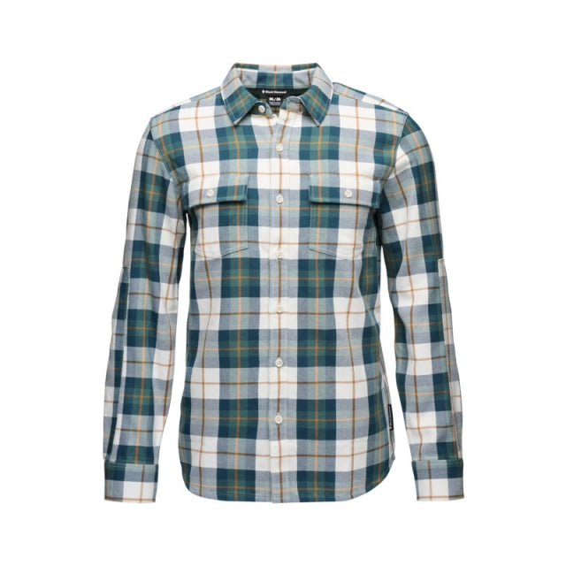 Black Diamond Project Twill Long Sleeve Shirt - Mens Raging Sea-Henna / S