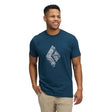 Black Diamond Engineered Diamond Short Sleeve Tee - Mens Indigo
