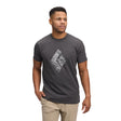 Black Diamond Engineered Diamond Short Sleeve Tee - Mens Anthracite