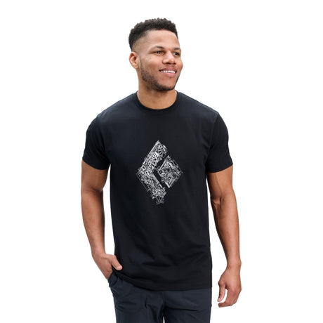 Black Diamond Engineered Diamond Short Sleeve Tee - Mens Black