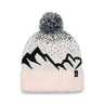 Black Diamond Tom Pom Beanie Off White-Black