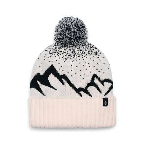 Black Diamond Tom Pom Beanie Off White-Black