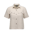 Black Diamond Scenic Route Short Sleeve Shirt - Womens Moonstone-Chalk