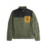Topo Designs Vista Quarter Zip Lightweight Fleece - Mens Beetle/Black