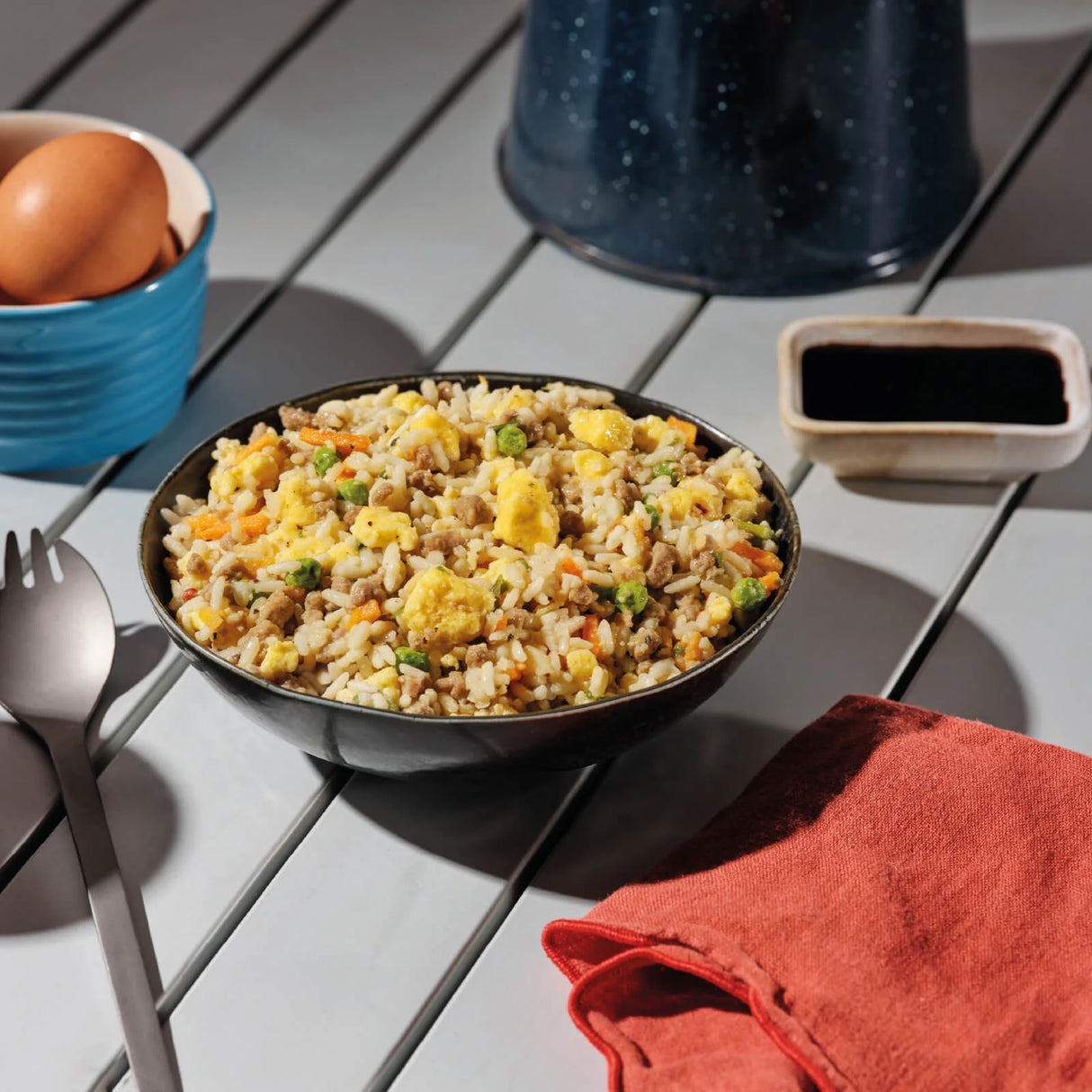 Breakfast Fried Rice w/ Turkey Sausage