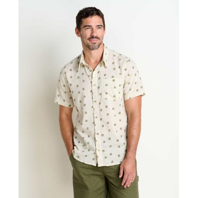 Toad & Co. Fletcher Short Sleeve Shirt - Mens Elderflower Pattern / M